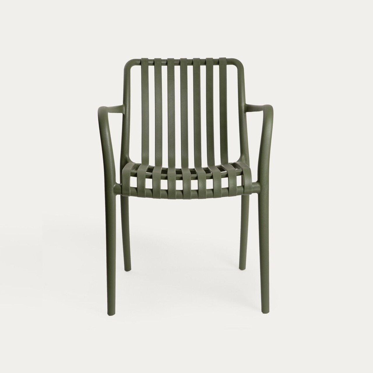 Scaun pentru gradina Valoro, Homla, 54.50x58.50x81 cm, plastic, verde inchis - view 4