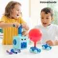 Jucarie lansatoare de masini si baloane 2 in 1, Coyloon InnovaGoods,  12.5x22x11 cm