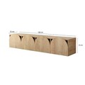 Comoda TV, Neostill, Mesta, 180x35x35 cm, Cadru: PAL MELAMINAT 100%., Stejar