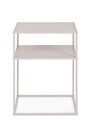 Consola Alrik, Bizzotto, 37.5x37.5x50.5 cm, otel, bej
