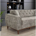 Set canapea extensibilă, Unique Design, 867UNQ1520, Lemn de carpen, Gri