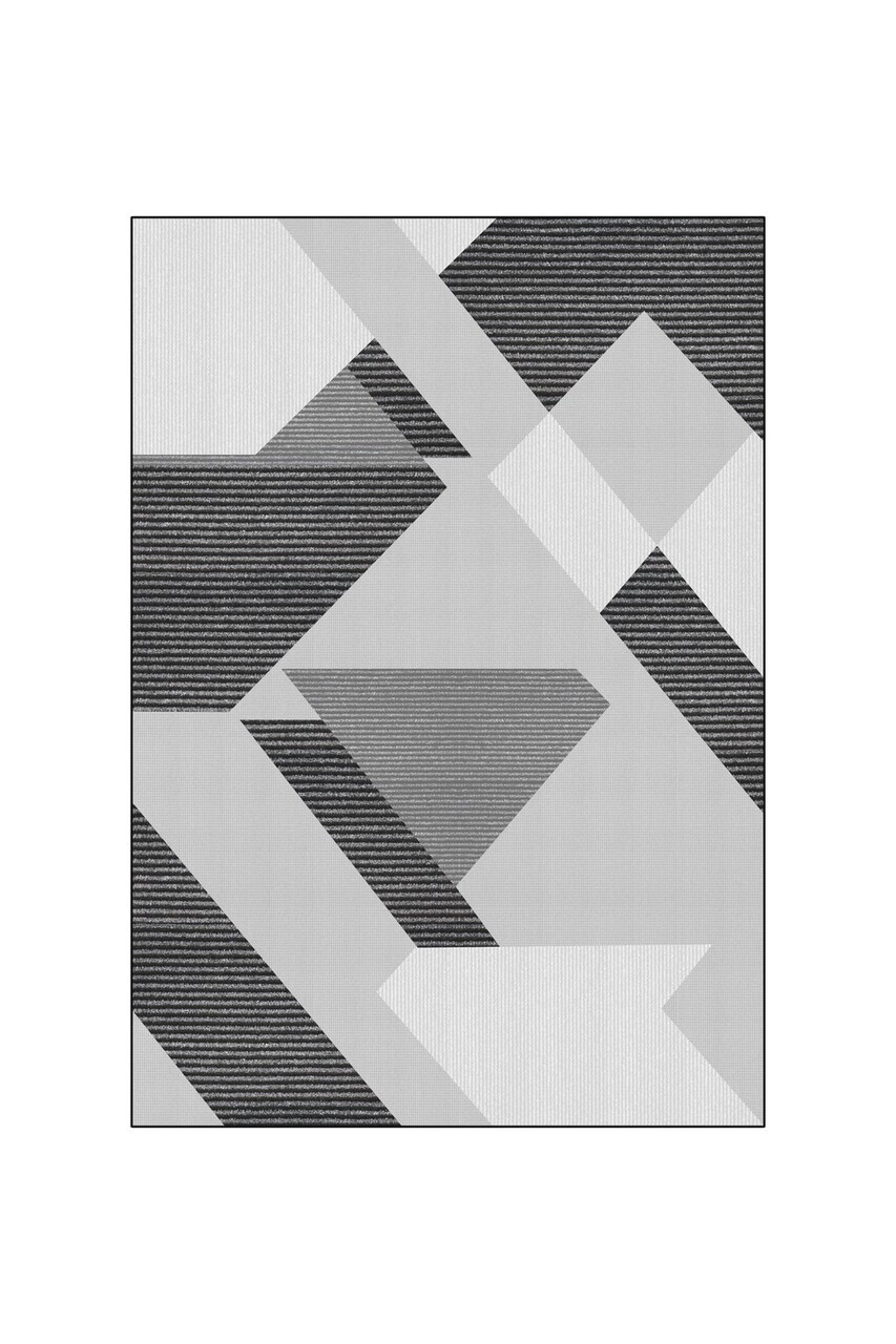 Covor, CLR-4154-17, 120x300 cm, Poliester, Antracit — imaginea 2