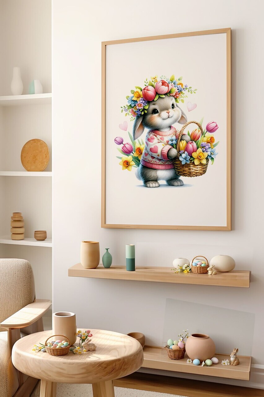Tablou decorativ, Arteastermodel34-3348, MDF, Multicolor