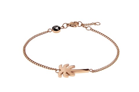 Bratara, Emily Westwood, Rose Gold Palm Tree, inox, auriu