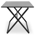 Masa pliabila dreptunghiulara, Breeze, L.120 l.80 H.73, aluminiu, negru