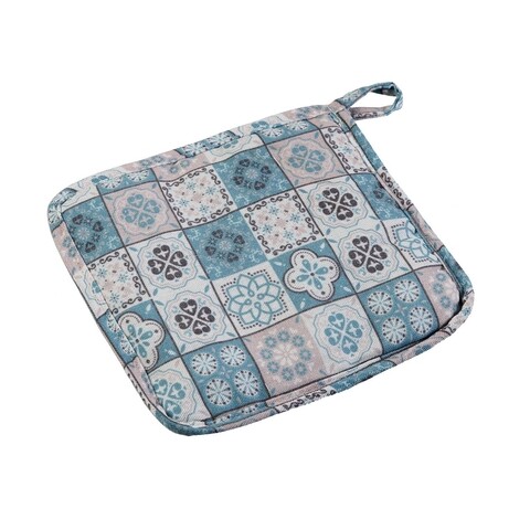 Suport pentru vase fierbinti Mandala Green, Versa, 20 x 20 cm, textil