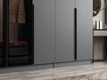 Dulap pentru haine, Minerva, Kale Plus, 315x210x52 cm, PAL, Fumuriu