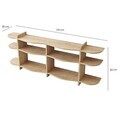 Consola, Hanah Home, Flusso, 170x65x30 cm, PAL, Maro