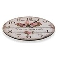Ceas de perete Rose de Provence, Versa, Ø30 cm, lemn