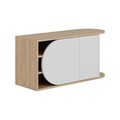 Pantofar, Decortie, Nova Shoe Bench, 104x50x37 cm, PAL, Stejar / Alb