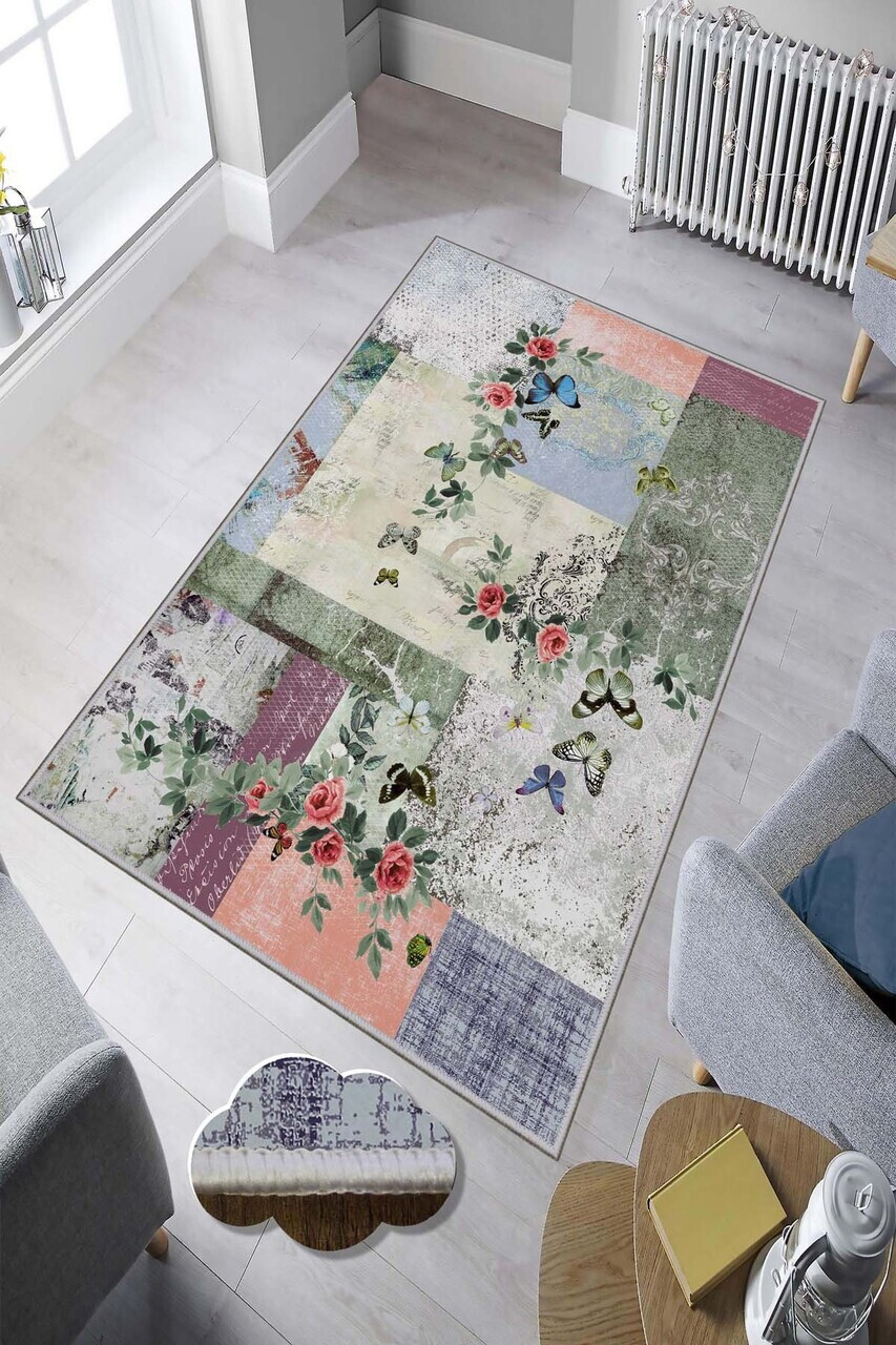 Covor, Hmnt881, 80x200 cm, Poliester, Multicolor