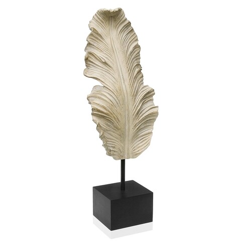 Decoratiune Herrera Leaf, Versa, 18 x 8 x 56 cm, polirasina Accesorii decorative