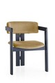 Scaun, Nmobb, CO, Cadru: 100% LEMN, Negru/Taupe deschis