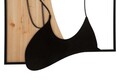 Decoratiune de perete Beauty, Mauro Ferretti, 60x90 cm, fier/MDF, negru/maro
