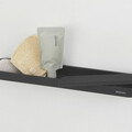 Suport accesorii dus + racleta, Brabantia, MindSet, 42x8.6x4.4 cm, aluminiu, gri inchis