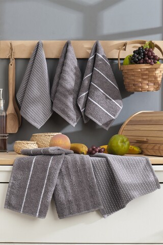 Set prosoape, Eponj Home, Sofya, Bumbac, Antracit