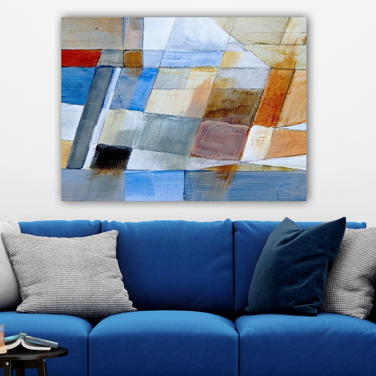 Tablou decorativ, 97239719_70100, Canvas, Rama din lemn (grosime 3 cm), Multicolor