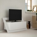 Comoda TV, Homitis, Kayt - White, 36.5x120x59 cm
