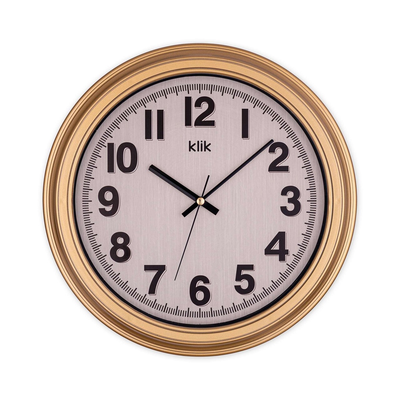Ceas de perete decorativ, Auris, Dimensiune: 34 x 34 cm, Auriu - view 2