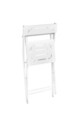 Set mobilier de gradina 3 piese, Valovi, Bistro Set 2, MDF , Alb