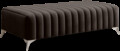 Bancheta, ELTAP, PU-LAU-22NU, Laurence, 132x64x36 cm, poliester, maro