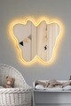 Oglinda cu Iluminare Led, Mirrorland, Butterfly Silver, Oglindă indestructibilă cu obturator, Galben