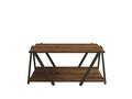 Masuta de cafea, Puqa Design, Lara, 93.6x41.2x63.6 cm, PAL, Antracit / Nuc