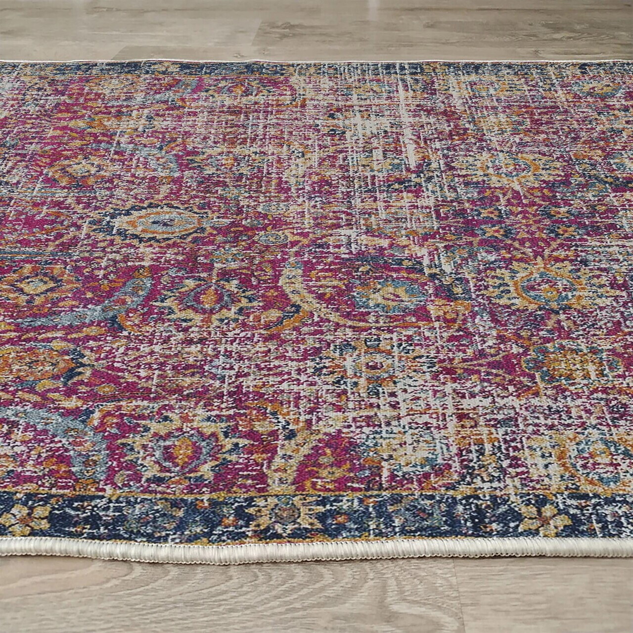 Covor, Woopamuk235, 80x200 cm, Bumbac/Poliester, Multicolor - view 5