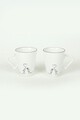 Set 2 cani ST008402F004, Keramika, Ø9 cm, 275 ml, gresie, alb