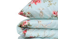 Lenjerie de pat pentru o persoana, Alanur - Mint, Eponj Home, 65% bumbac/35% poliester