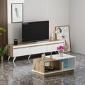 Set mobilier living, Inarch, Valentina, PAL, Alb / Safir