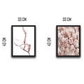 Set 2 tablouri decorative, Rose Set, PAL, Hartie, Multicolor