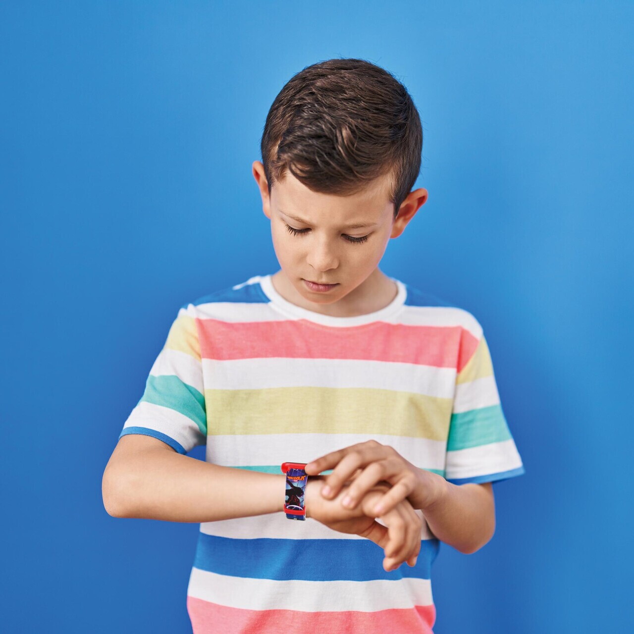 Ceas cu aparat foto si camera video pentru copii Spiderman, LEXIBOOK, 25 cm, plastic, rosu - imagine 4