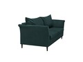 Canapea extensibila, Pivoine, Mazzini Sofas, 3 locuri, cu lada de depozitare, 245x95x98 cm, catifea, albastru petrol