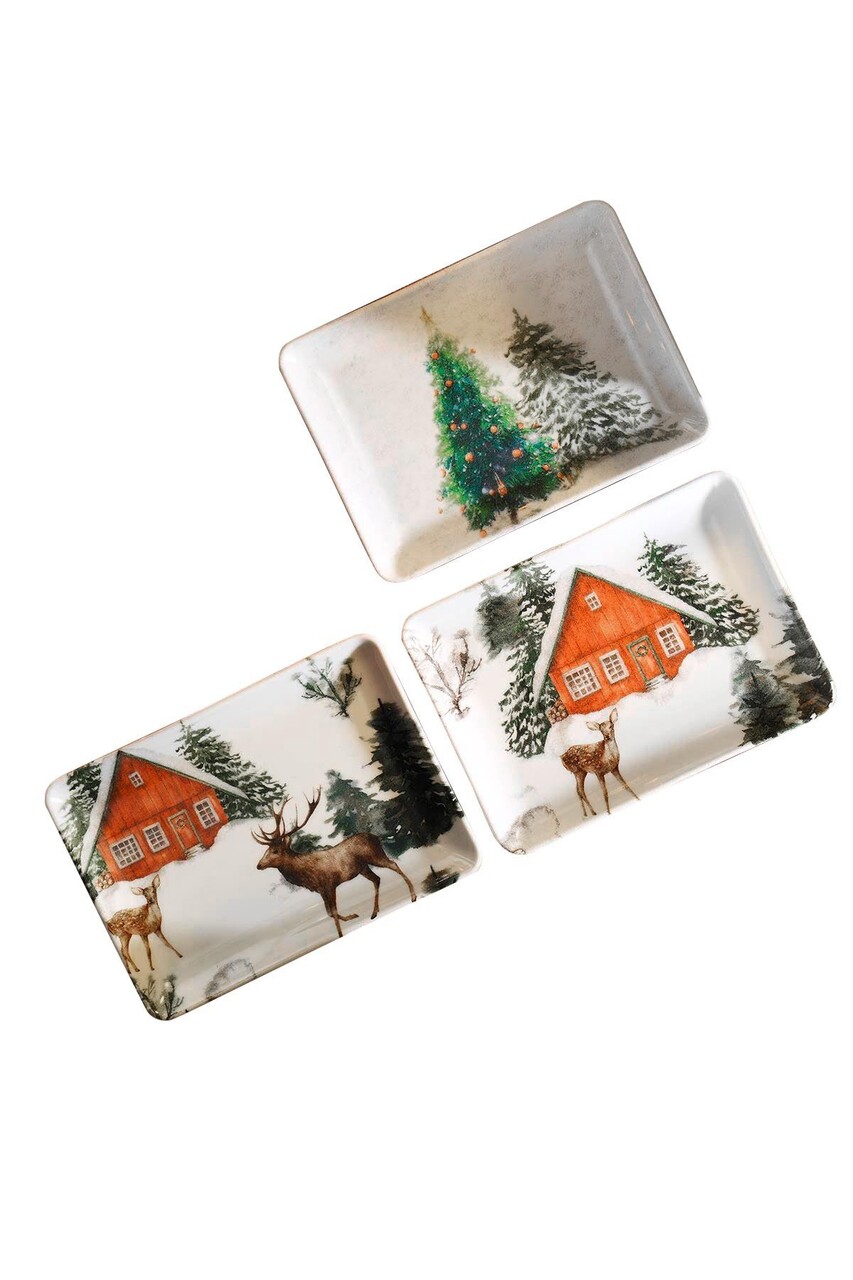 Set de servire tort (3 piese), L'essentiel Maison, 710KTP3735, Multicolor - view 4