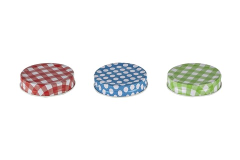 Set 10 capace pentru halba color, heinner, metal, multicolore