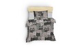 Lenjerie de pat pentru o persoana, Eponj Home, Duvarda Kediler 143EPJ11905, 2 piese, amestec bumbac, multicolor