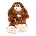 Jucarie de plus pentru caini Monkey L, Gloria, 45 x 11 x 44 cm, poliester, maro
