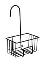 Etajera suspendata pentru baie Milito, Wenko, 18x13x28.5 cm, inox/PET, negru