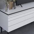 Comoda TV, Decortie, Arya, 180 x 50 x 36 cm, pal melaminat, alb