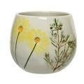 Set 2 ghivece Flower embossing, Decoris, teracota, multicolor