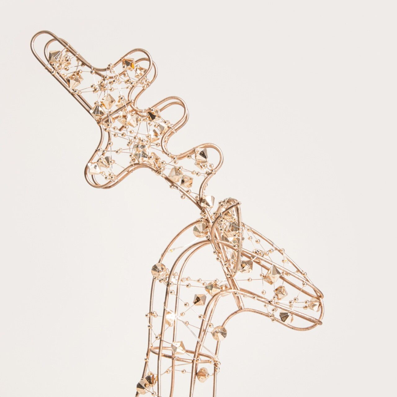 Decoratiune luminoasa ren Kaice, Homla, 38 cm, fier/plastic, auriu - 2 | YEO