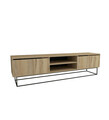 Comoda TV, Kalune Design, Escape 180, 180x50x40 cm, Pâslă / Negru 
