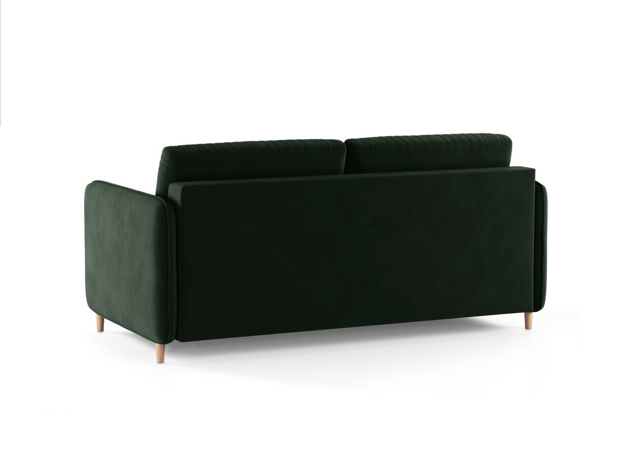 Canapea extensibila 3 locuri, Simo, Micadoni Home, 184x102x95 cm, catifea, verde bottle — imaginea 5