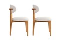 Set scaune 2 piese, Wayland, Lionte, Stejar alb/închis