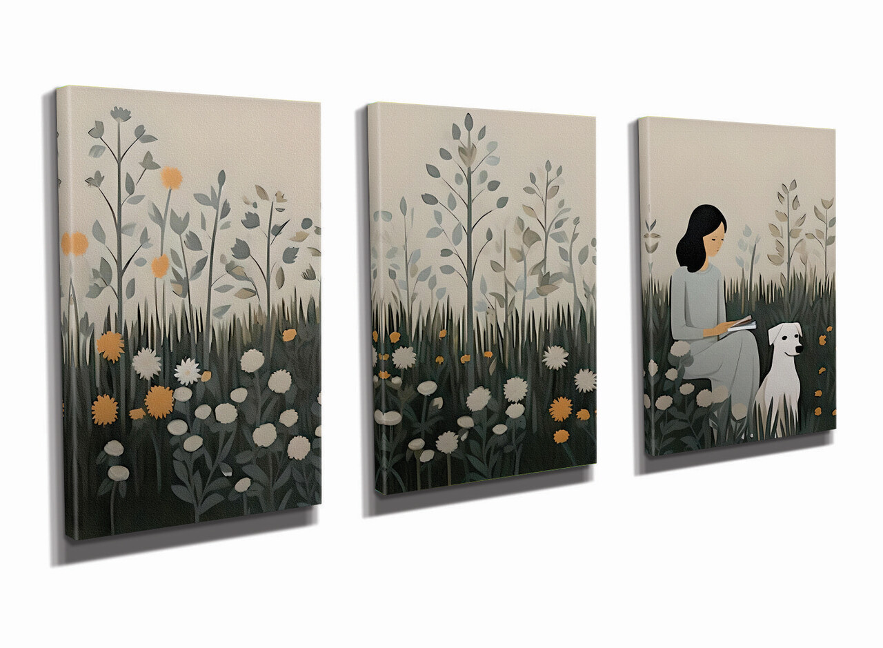 Set 3 tablouri decorative, UDC14, Canvas imprimat, Multicolor - view 2