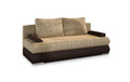 Canapea extensibila 3 locuri ELTAP, Milo, 213x95x90 cm, lemn/poliester, bej/maro inchis
