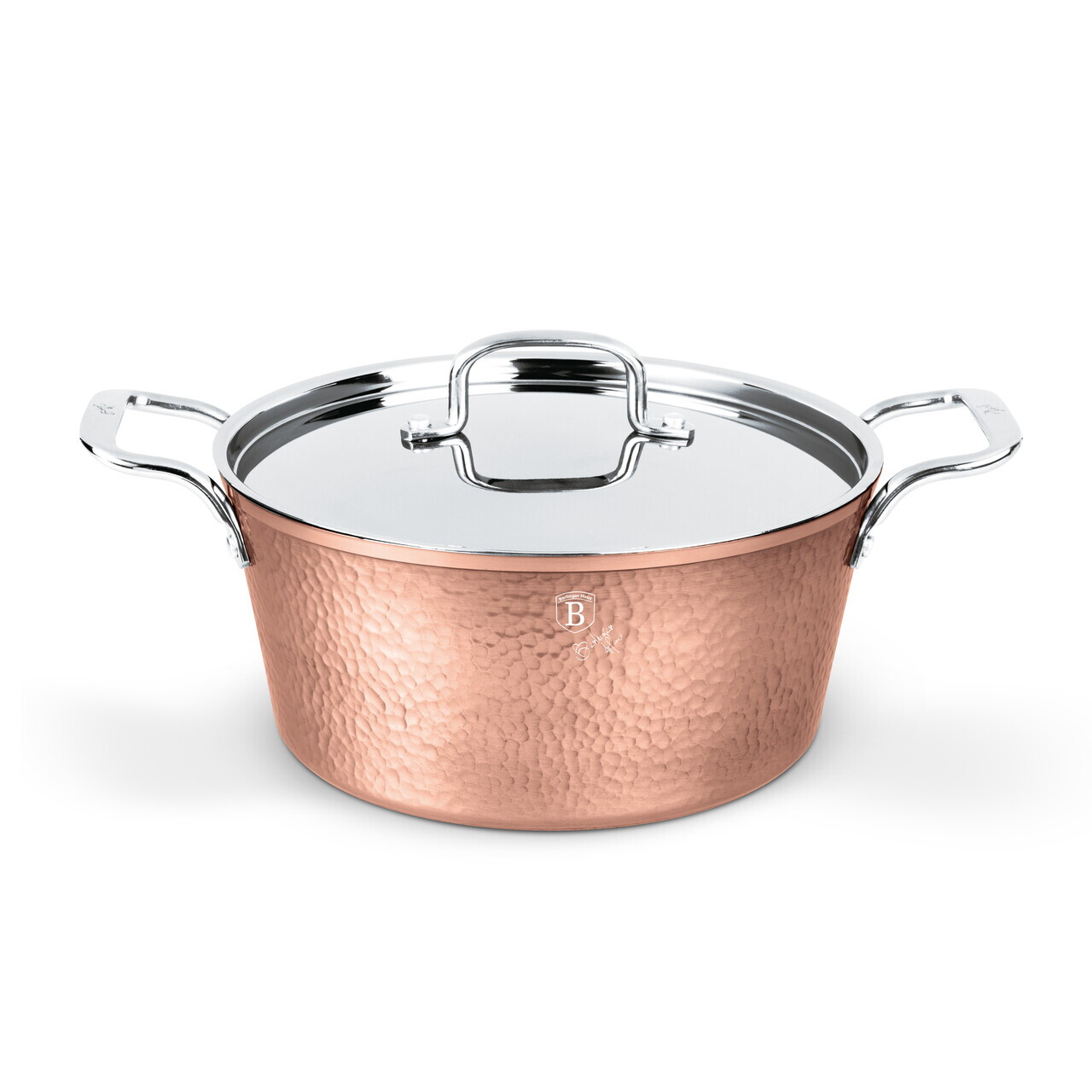 Oala cu capac Berlinger Haus, Hammered Copper, 26 cm, 5.2 L, aluminiu forjat, cupru - view 3