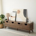 Comoda TV, Neostill, Four Seasons, 180x50x35 cm, Cadru: PAL MELAMINAT 100%., Maro