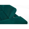 Coltar extensibil stanga 5 locuri ELTAP, Edr-105, Eduardo, 337x205x88 cm, lemn/poliester, turcoaz